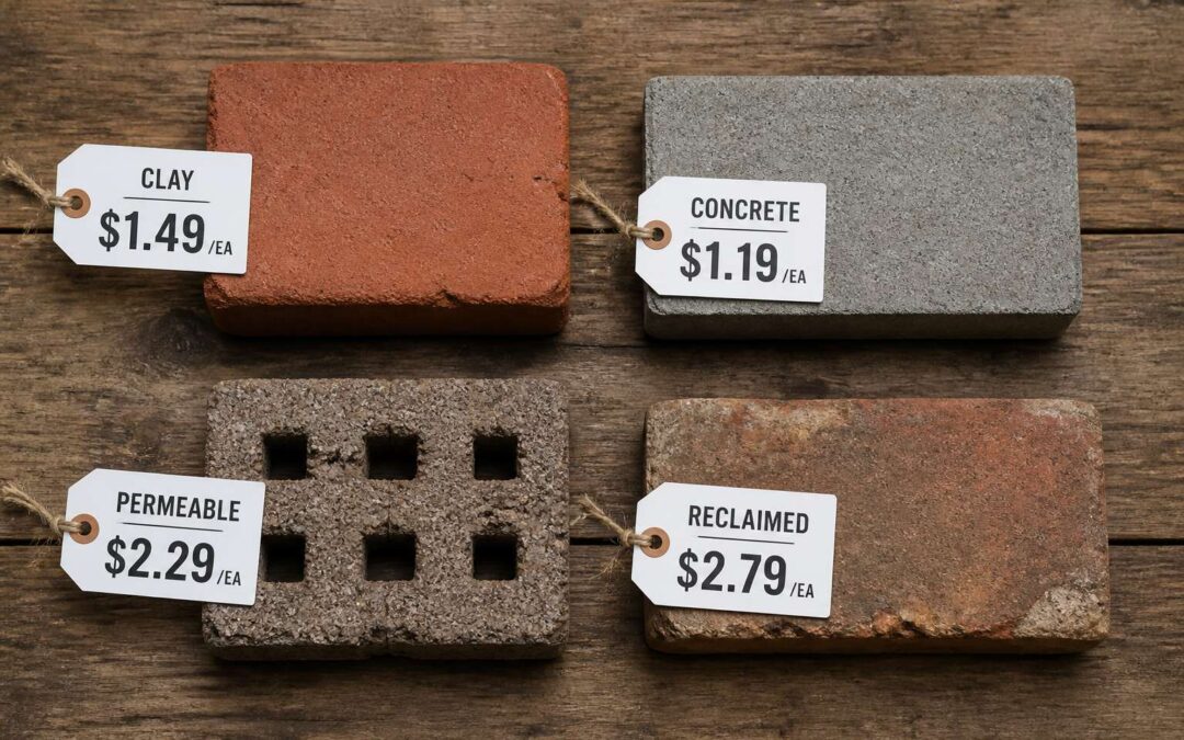 See the cost comparison of different types of brick pavers and save money.