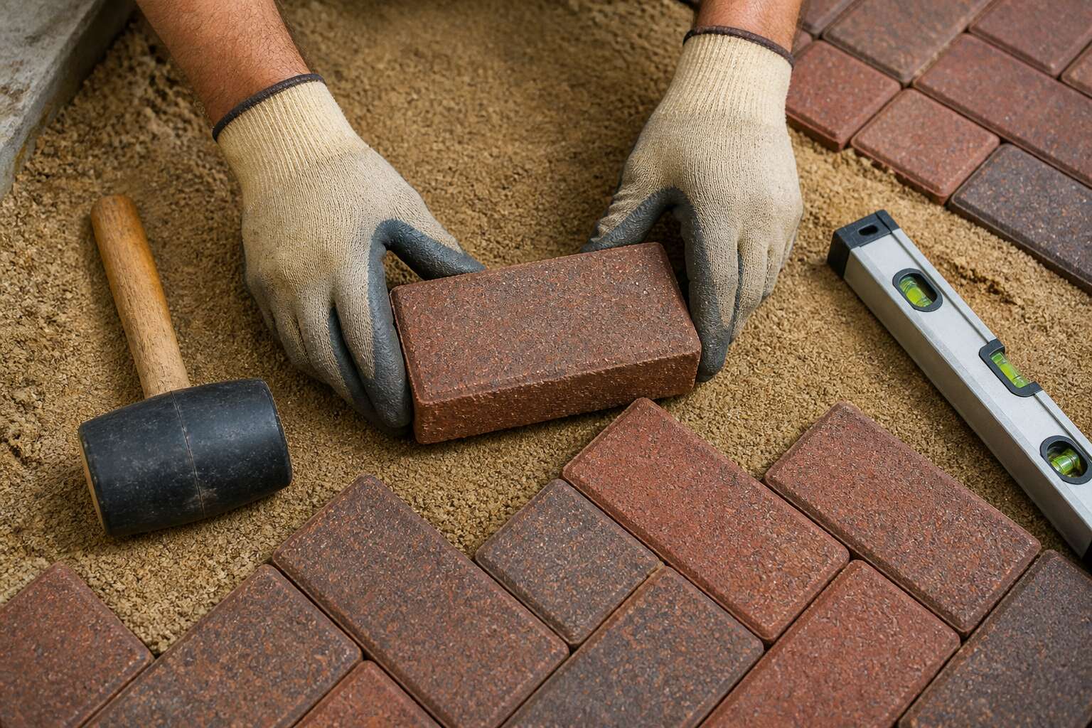 how to install brick paving